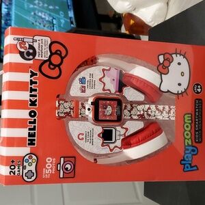 Hello Kitty Play Zoom Kids Smartwatch with Headphones.